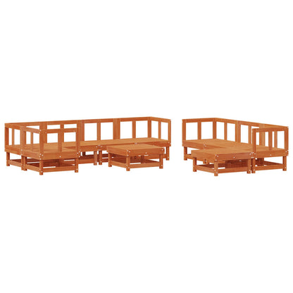 Set Lounge da Giardino 33 pcs Marrone Cerato | homemem39