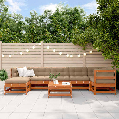 Set Lounge da Giardino 8 pcs Marrone Cerato | homemem39