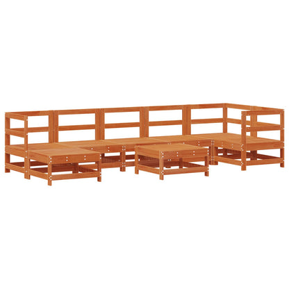 Set Lounge da Giardino 8 pcs Marrone Cerato | homemem39