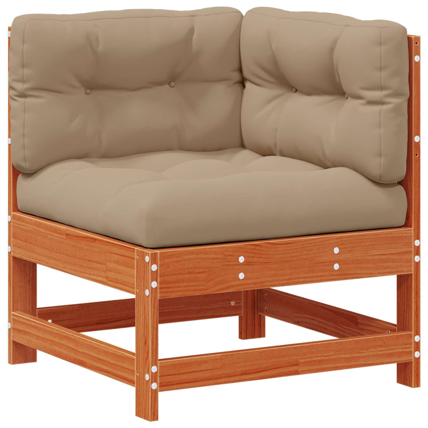 Set Lounge da Giardino 4 pcs Marrone Cerato | homemem39