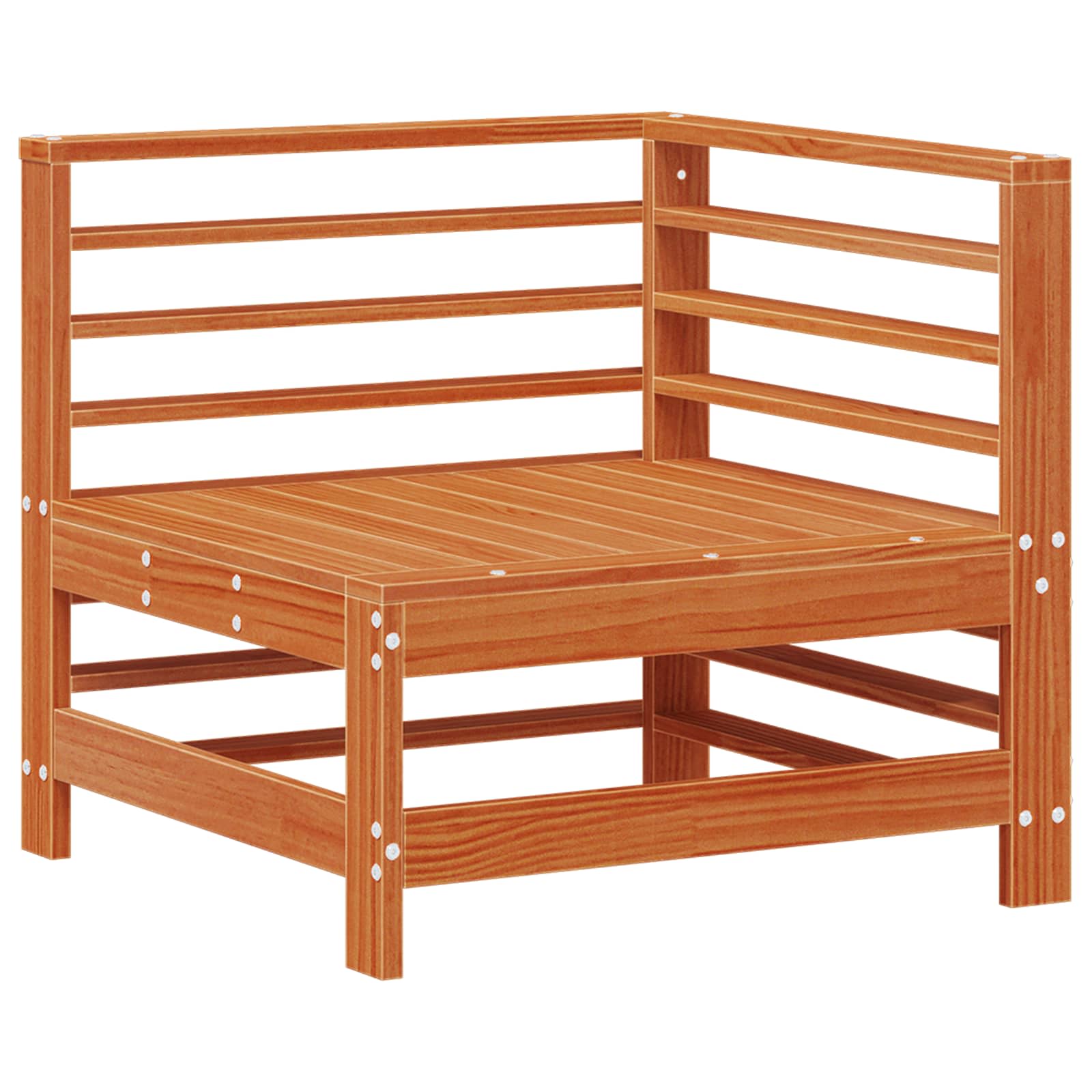 Set Lounge da Giardino 5 pcs Marrone Cera | homemem39