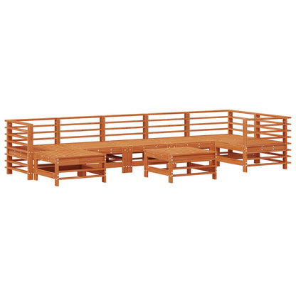 Set Lounge da Giardino 8 pcs Marrone Cerato | homemem39