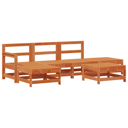 Set Lounge da Giardino 6 pcs Marrone Cerato | homemem39