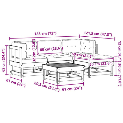Set Lounge da Giardino 15 pcs Marrone Cerato | homemem39