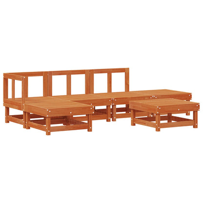Set Lounge da Giardino 6 pcs Marrone Cerato | homemem39
