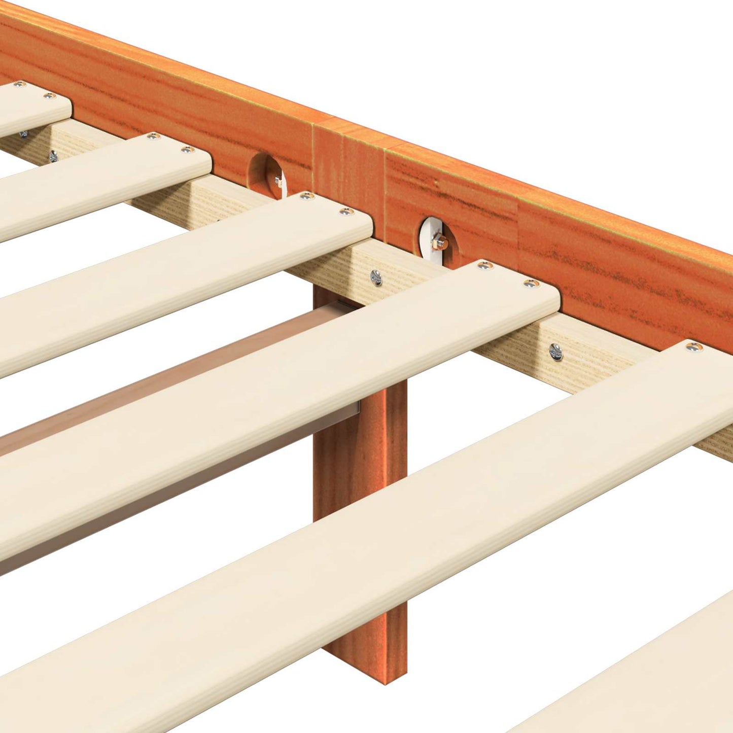 Struttura del letto Marrone cerato 160 x 200 cm Pino massello