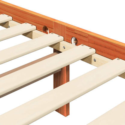 Struttura del letto Marrone cerato 160 x 200 cm Pino massello