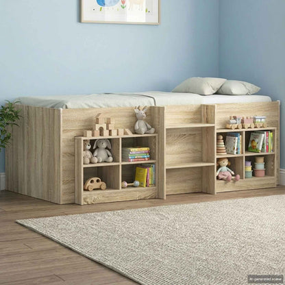 Armadietto per letto 2 pcs Rovere Sonoma 66 x 33 x 48 cm | homemem39
