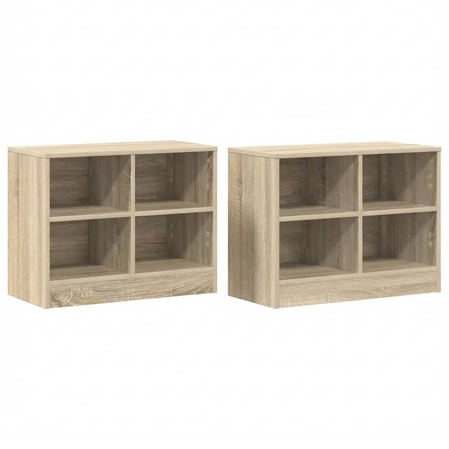 Armadietto per letto 2 pcs Rovere Sonoma 66 x 33 x 48 cm | homemem39