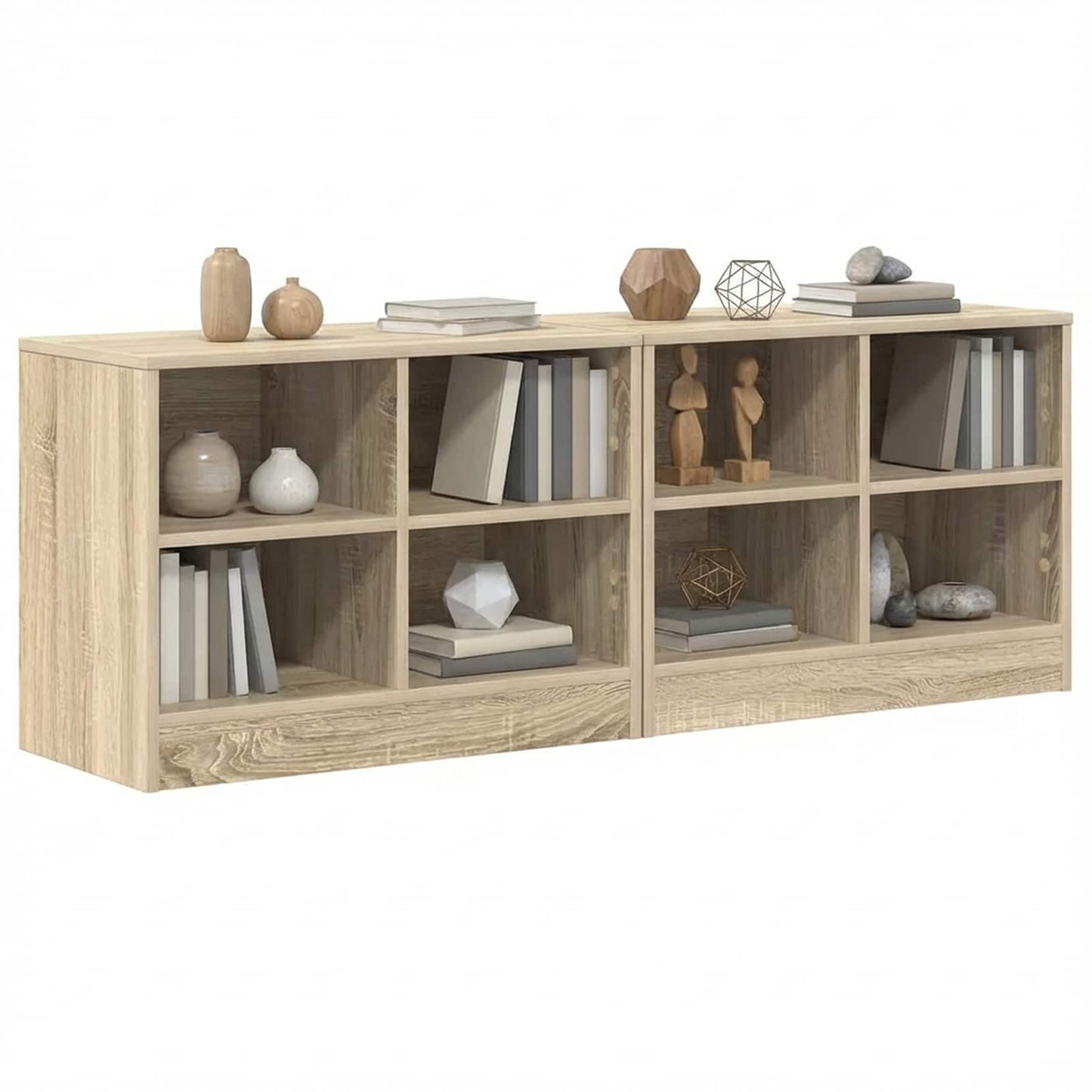 Armadietto per letto 2 pcs Rovere Sonoma 66 x 33 x 48 cm | homemem39