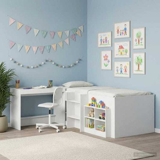 Scrivania Letto Bianco Legno ingegnerizzato 100 x 45 x 75 cm