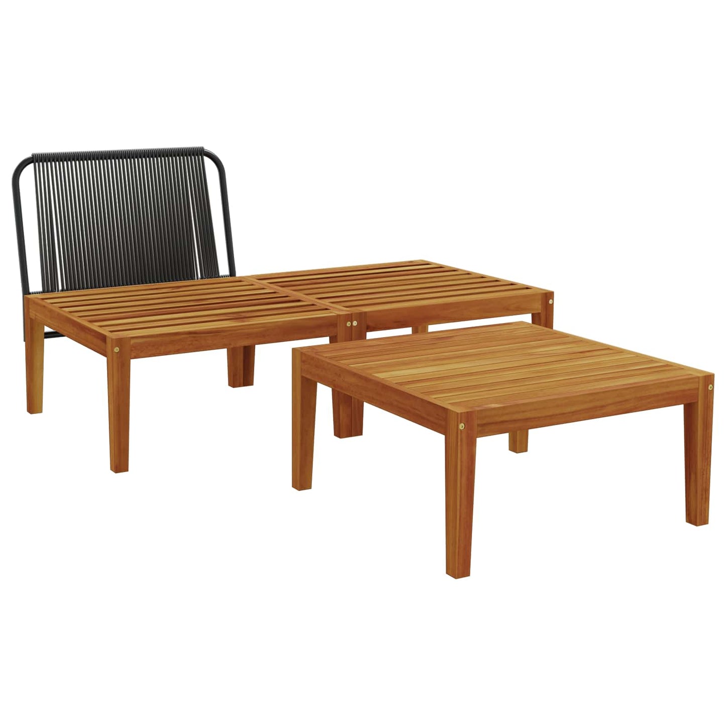 3 pcs Set di relax Legno di Acacia Massello Naturale | homemem39