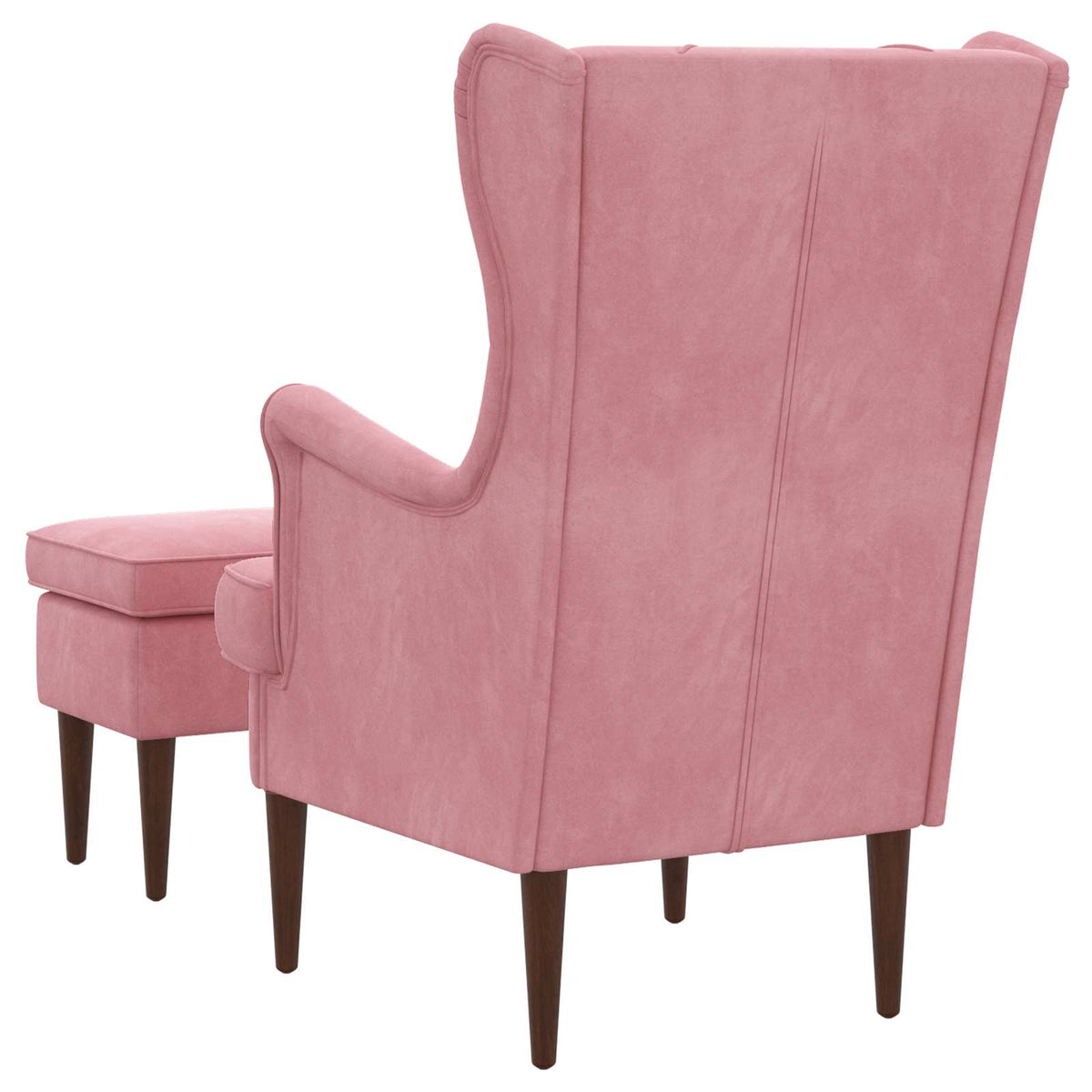 Poltrona con Ottomano 2 pz Rosa Velluto | homemem39