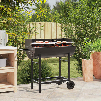 griglia a carbone 96,5 x 42,5 x 88,5 cm Nero | homemem39
