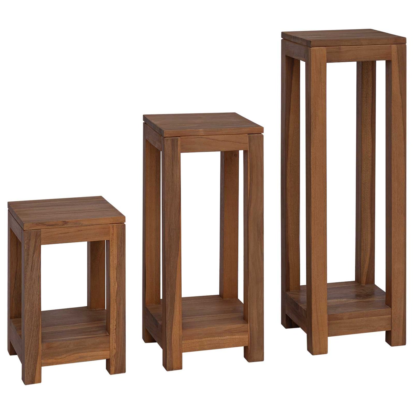 Supporto per piante 3 pz Naturale 25 x 25 x 80 cm | homemem39