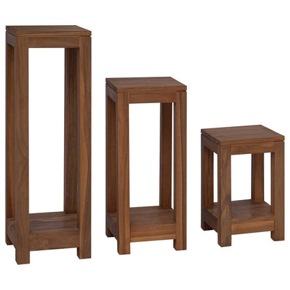 Supporto per piante 3 pz Naturale 25 x 25 x 80 cm | homemem39