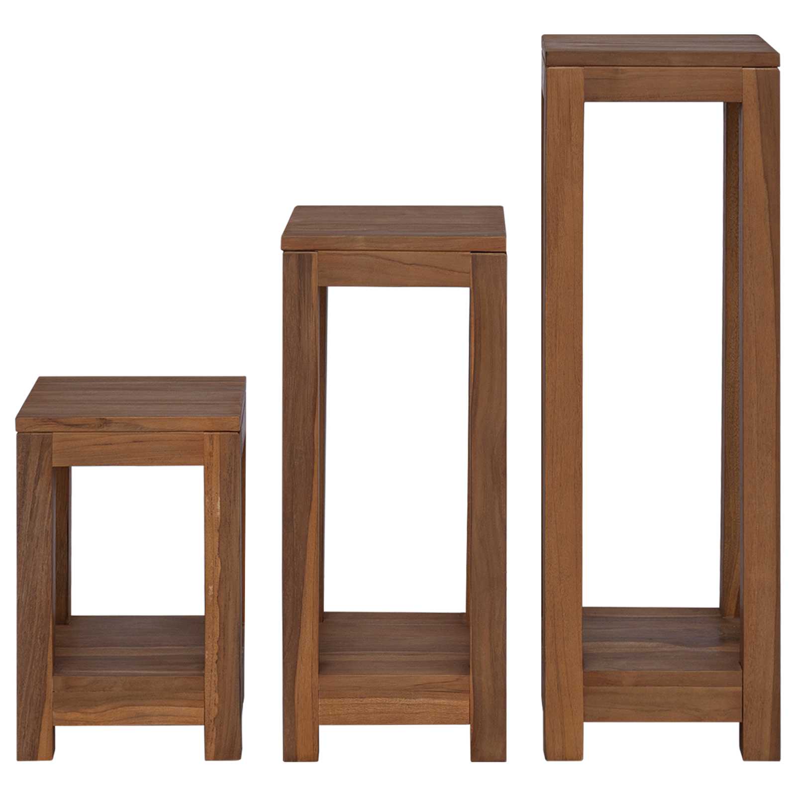 Supporto per piante 3 pz Naturale 25 x 25 x 80 cm | homemem39