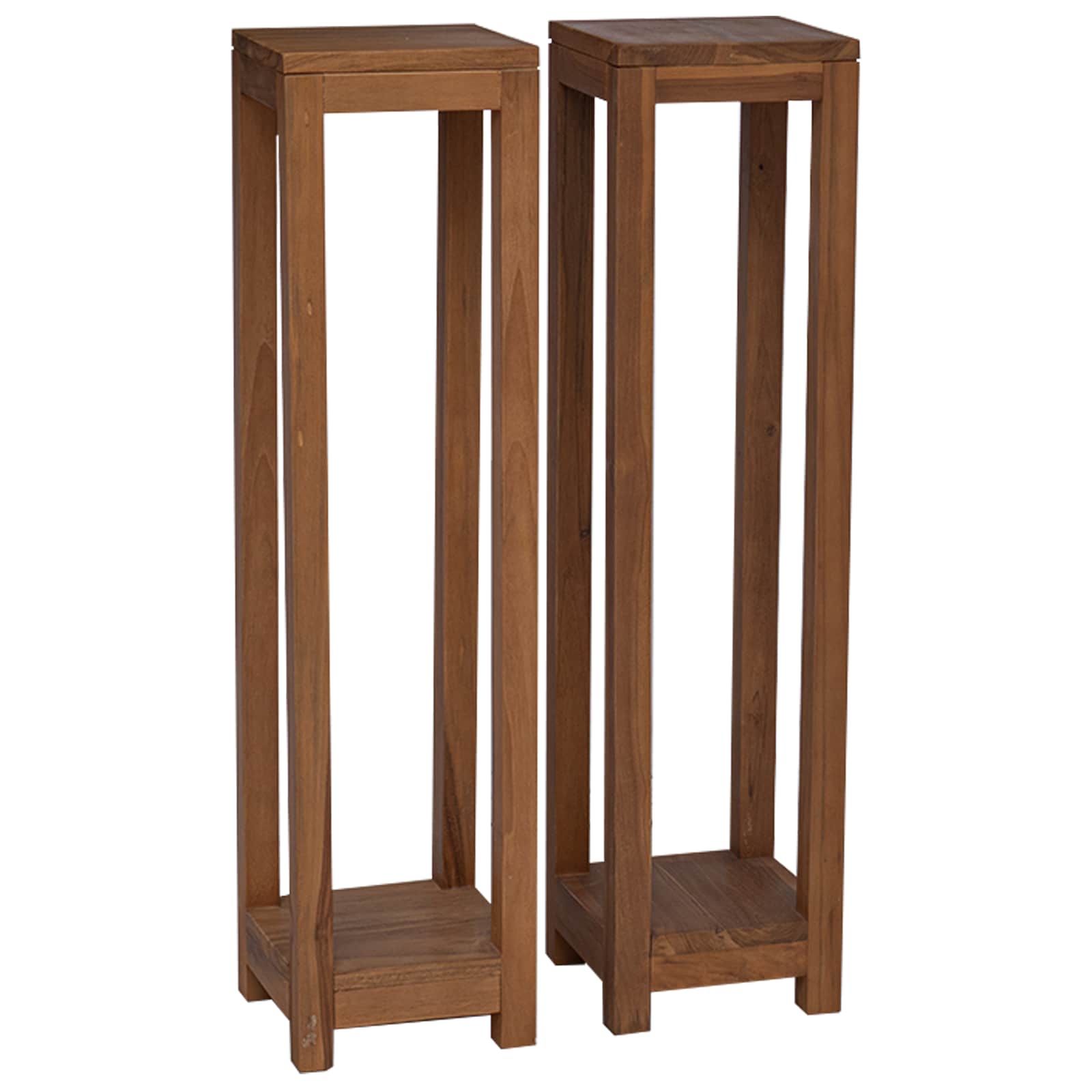 Supporto per piante 2 pz Naturale 25 x 25 x 100 cm | homemem39