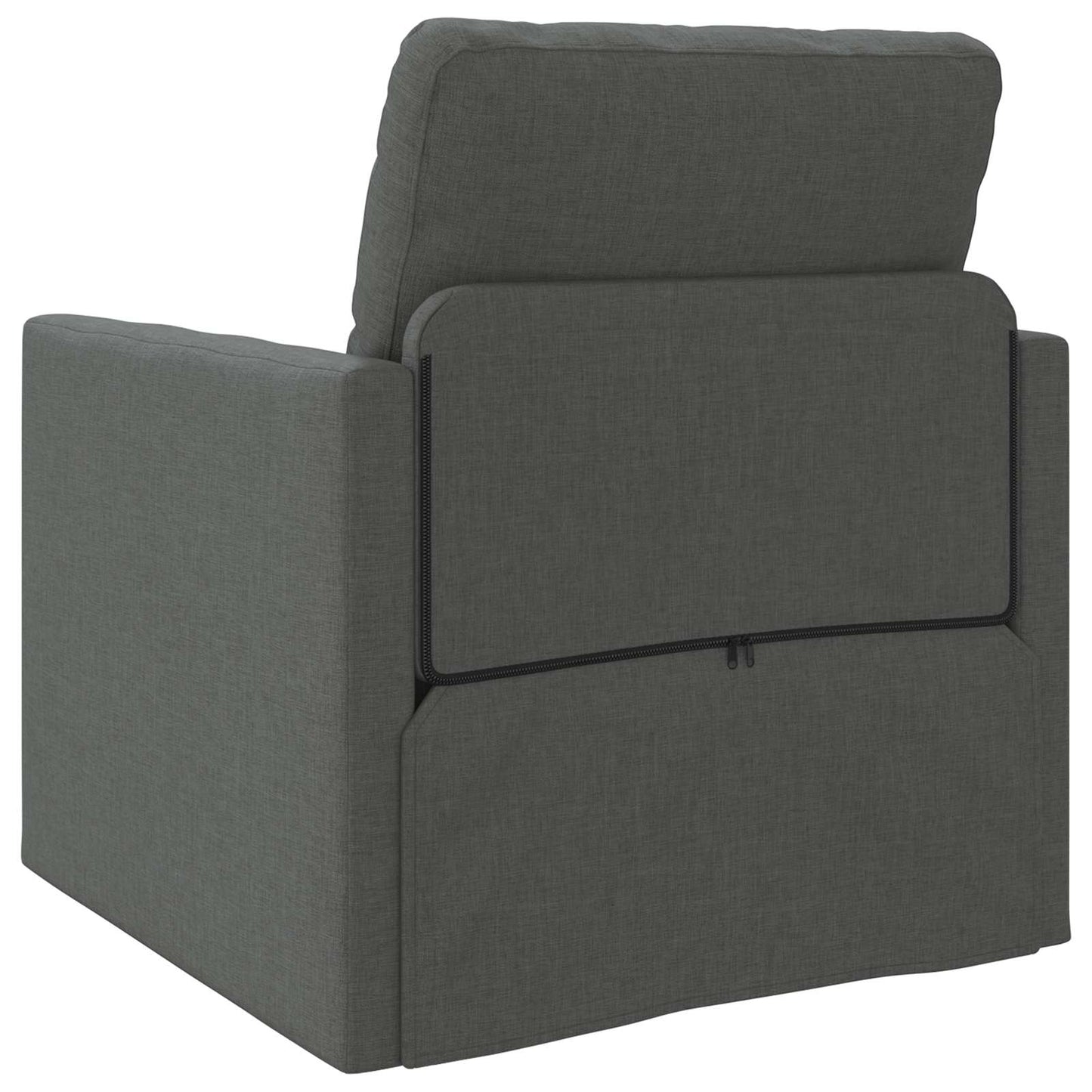 Divano Letto Pieghevole Grigio scuro 74 x 77 x 81 cm Tessuto