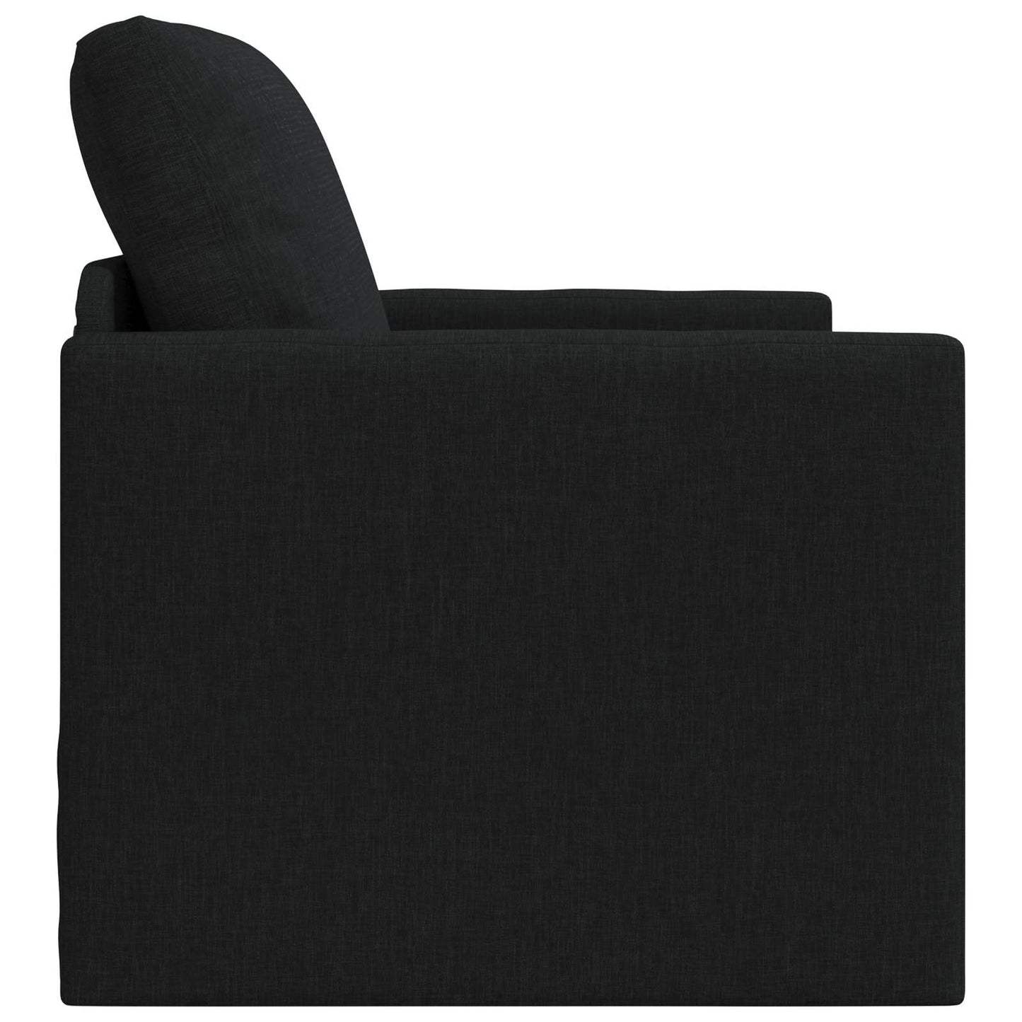 Divano Letto Pieghevole Nero 74 x 77 x 81 cm Tessuto