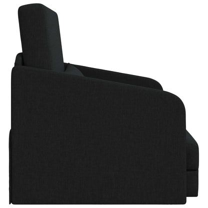 Divano Letto Pieghevole Nero 65 x 80 x 83 cm Tessuto