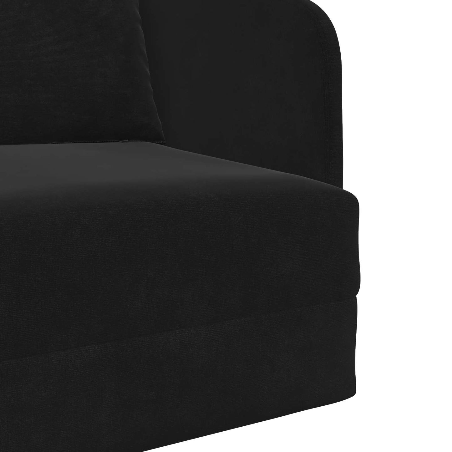 Divano Letto Pieghevole Nero 65 x 80 x 83 cm Velluto