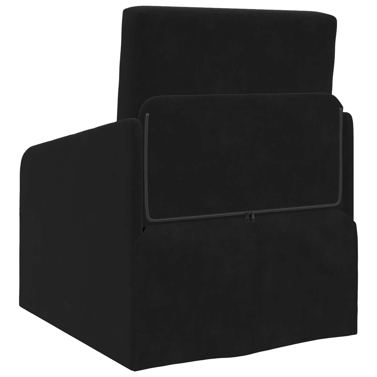 Divano Letto Pieghevole Nero 65 x 80 x 83 cm Velluto