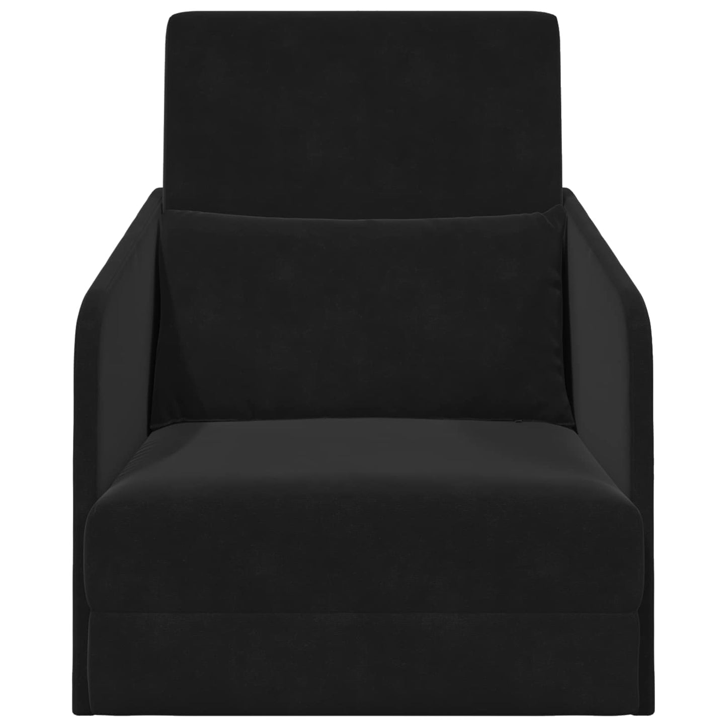 Divano Letto Pieghevole Nero 65 x 80 x 83 cm Velluto