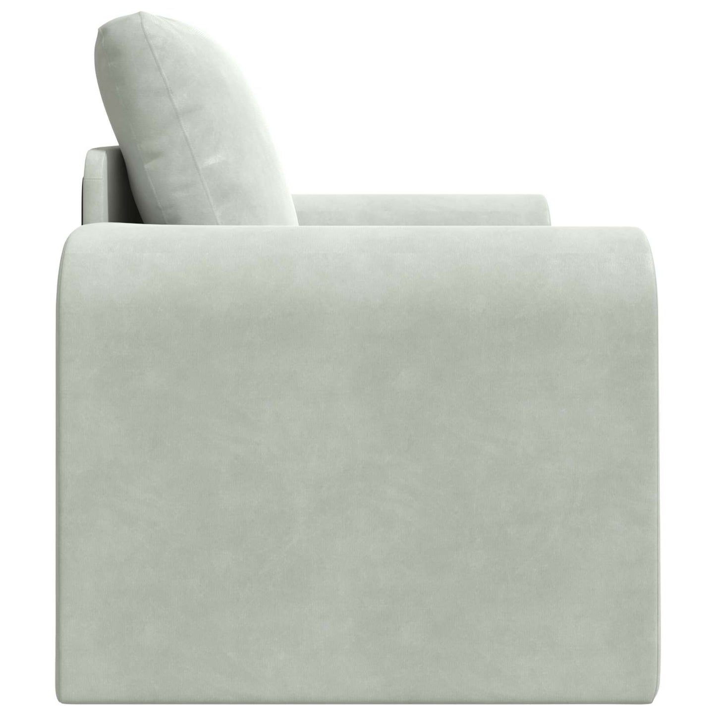 Divano Letto Pieghevole Grigio chiaro 98 x 71 x 83 cm Velluto