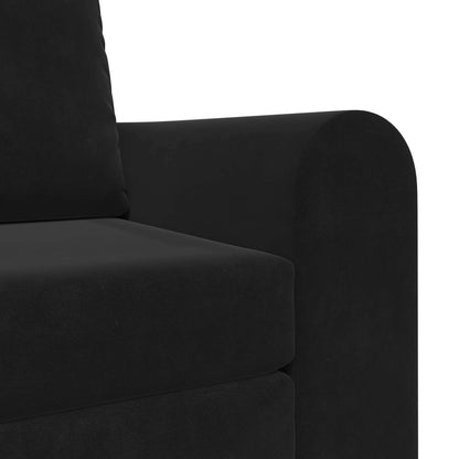 Divano Letto Pieghevole Nero 98 x 71 x 83 cm Velluto