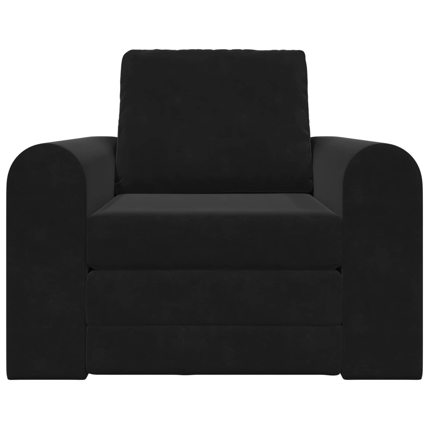 Divano Letto Pieghevole Nero 98 x 71 x 83 cm Velluto