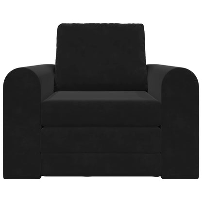 Divano Letto Pieghevole Nero 98 x 71 x 83 cm Velluto