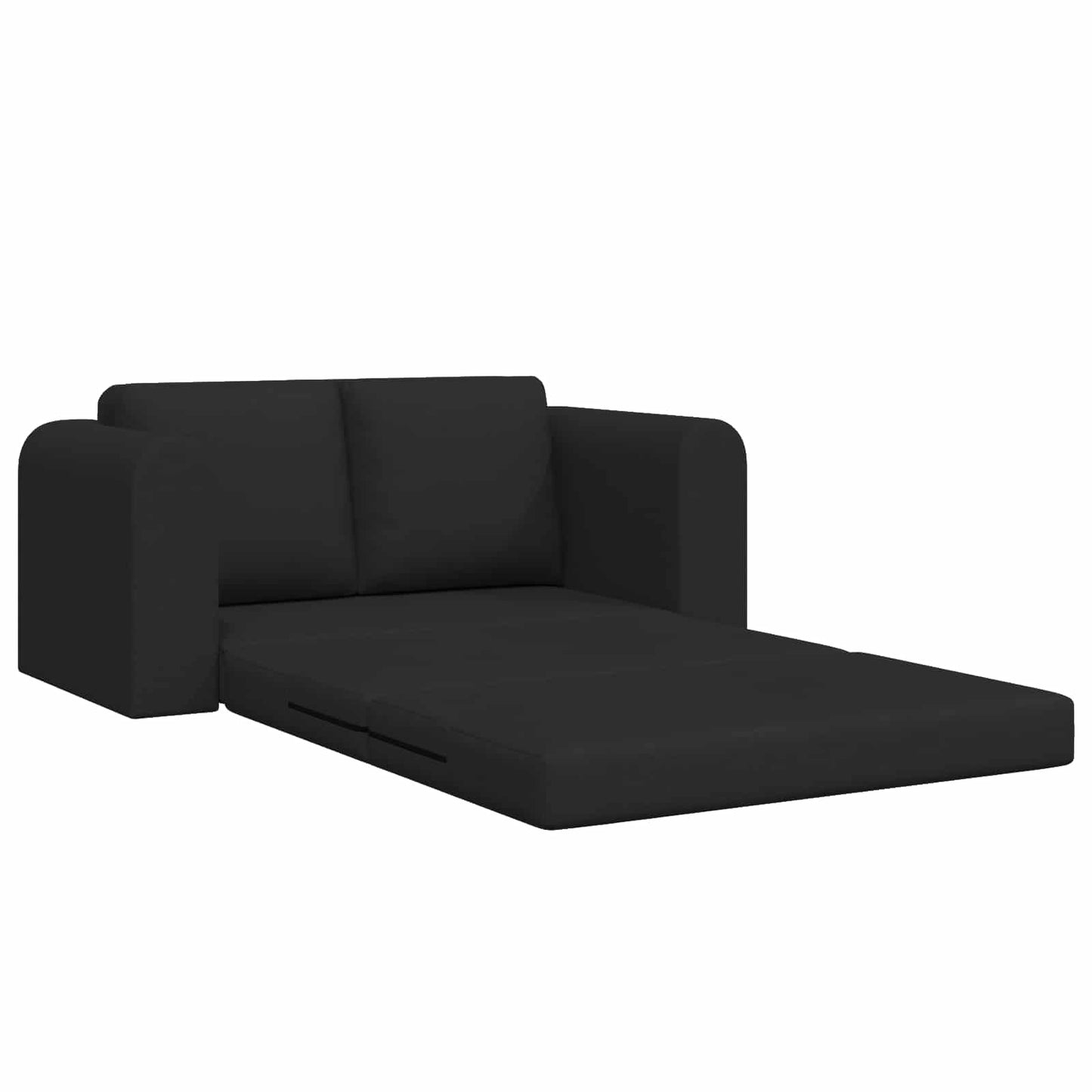 Divano Letto Pieghevole Nero 148 x 71 x 83 cm Tessuto