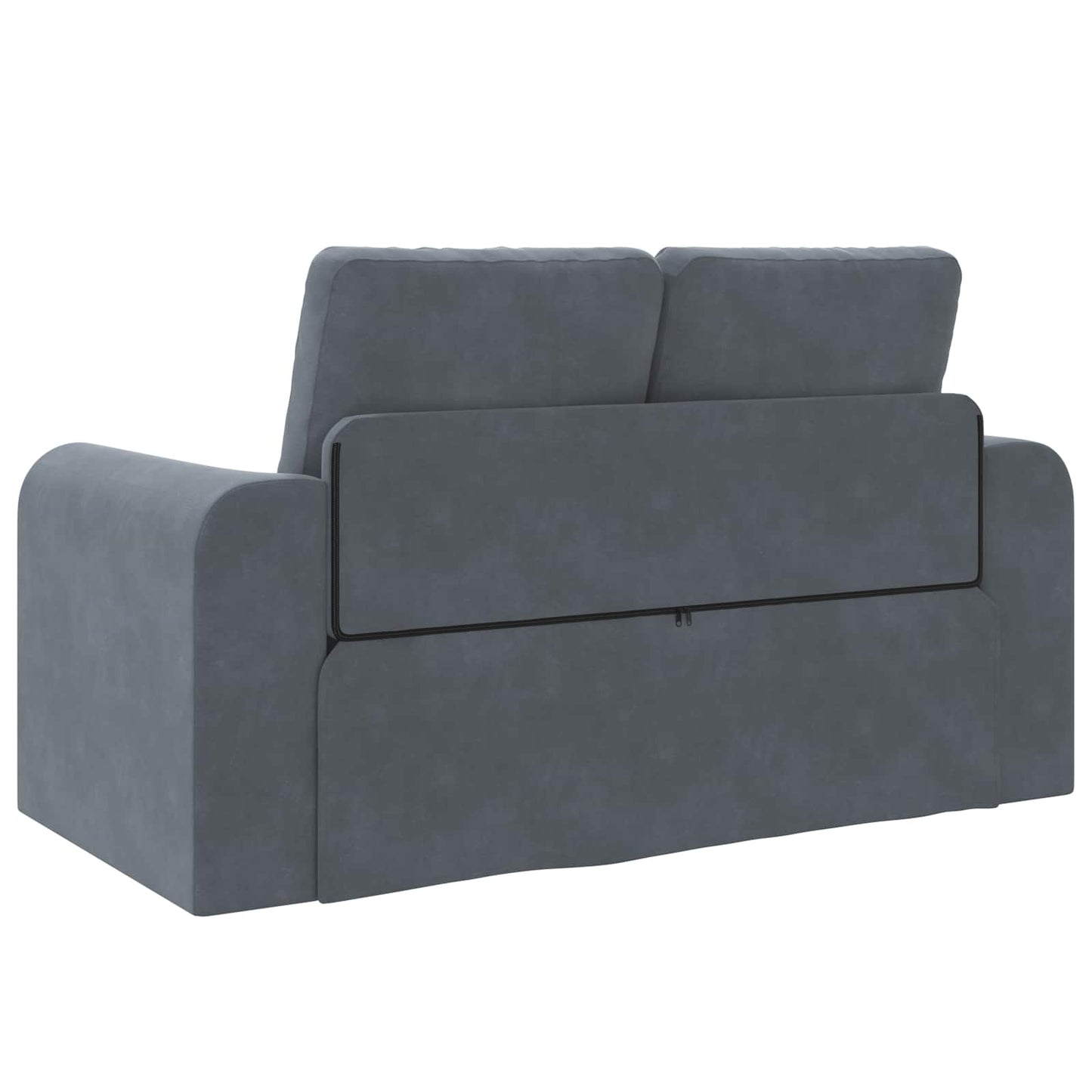 Divano Letto Pieghevole Grigio scuro 148 x 71 x 83 cm Velluto