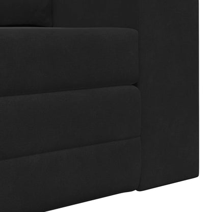Divano Letto Pieghevole Nero 148 x 71 x 83 cm Velluto