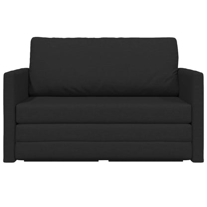 Divano Letto Pieghevole Nero 124 x 71 x 78 cm Tessuto