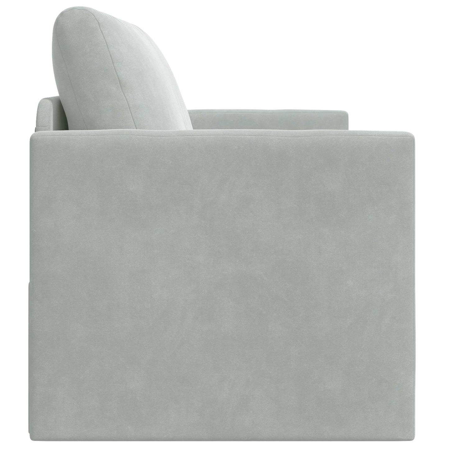 Divano Letto Pieghevole Grigio chiaro 124 x 71 x 78 cm Velluto