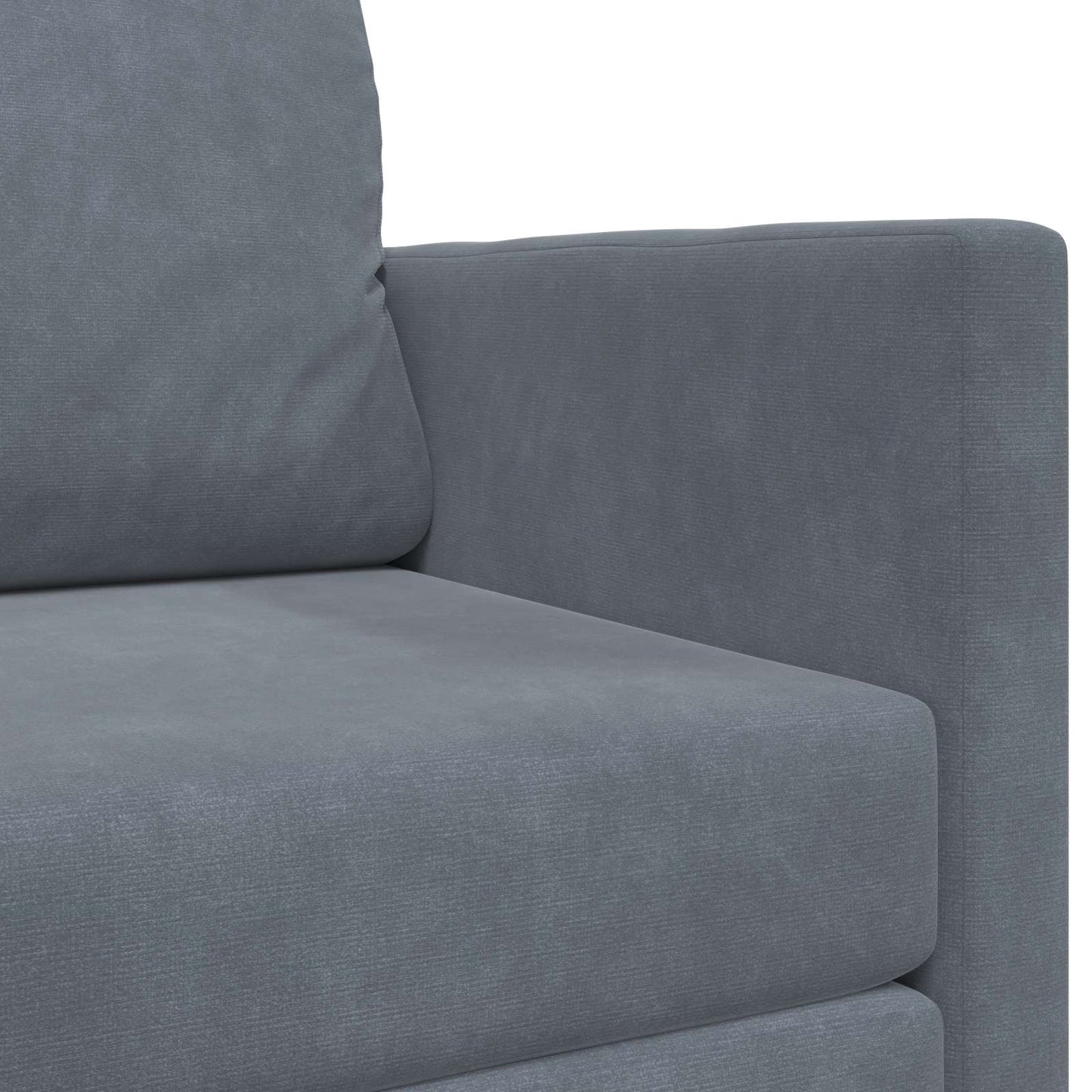 Divano Letto Pieghevole Grigio scuro 124 x 71 x 78 cm Velluto