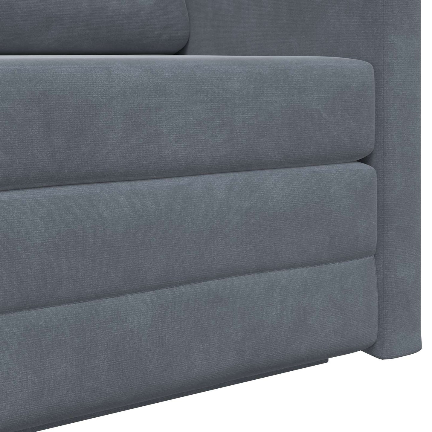 Divano Letto Pieghevole Grigio scuro 124 x 71 x 78 cm Velluto