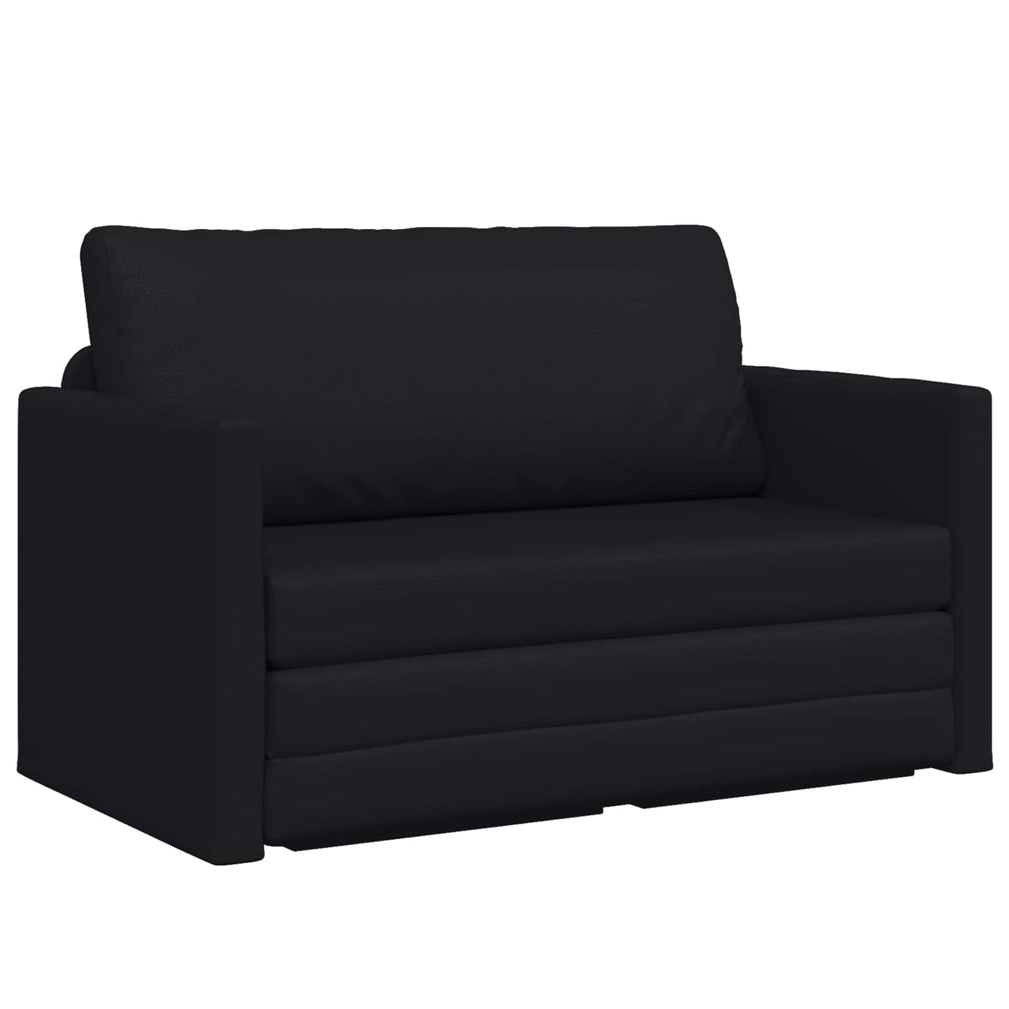 Divano Letto Pieghevole Nero 124 x 71 x 78 cm PVC