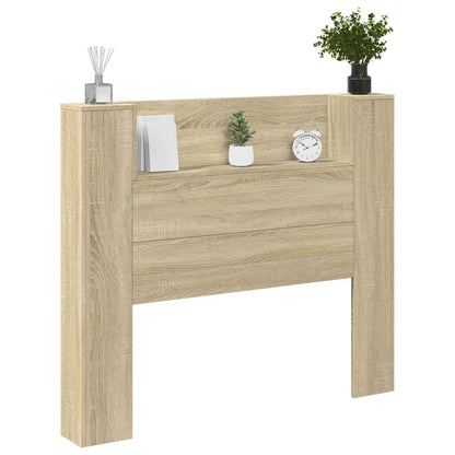 Testata con Mobile e LED Sonoma 120 x 16,5 x 103,5 cm | homemem39