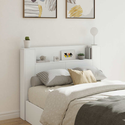 Testata con Mobile e LED Bianco 140 x 16,5 x 103,5 cm | homemem39