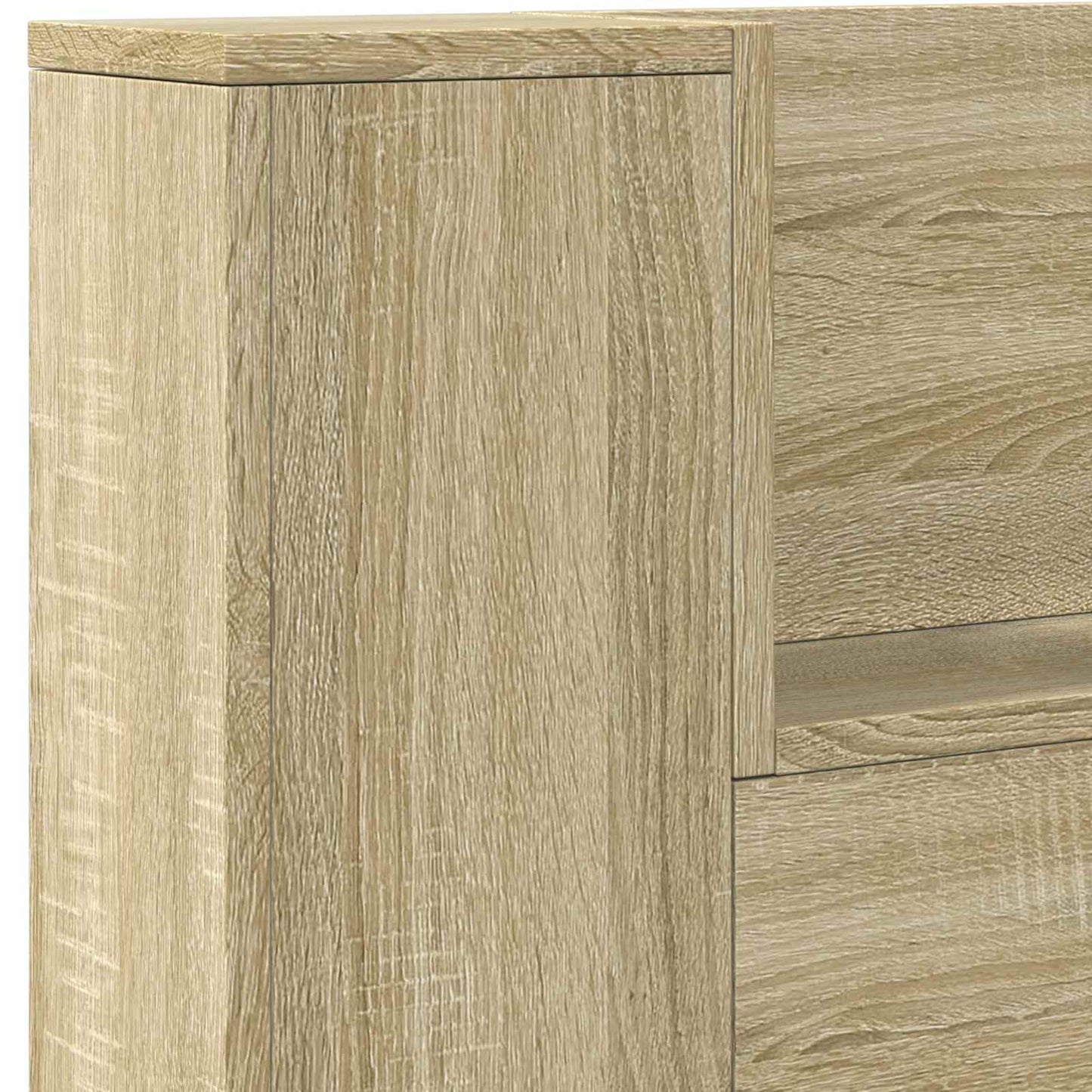 Testata con Mobile e LED Sonoma 140 x 16,5 x 103,5 cm | homemem39