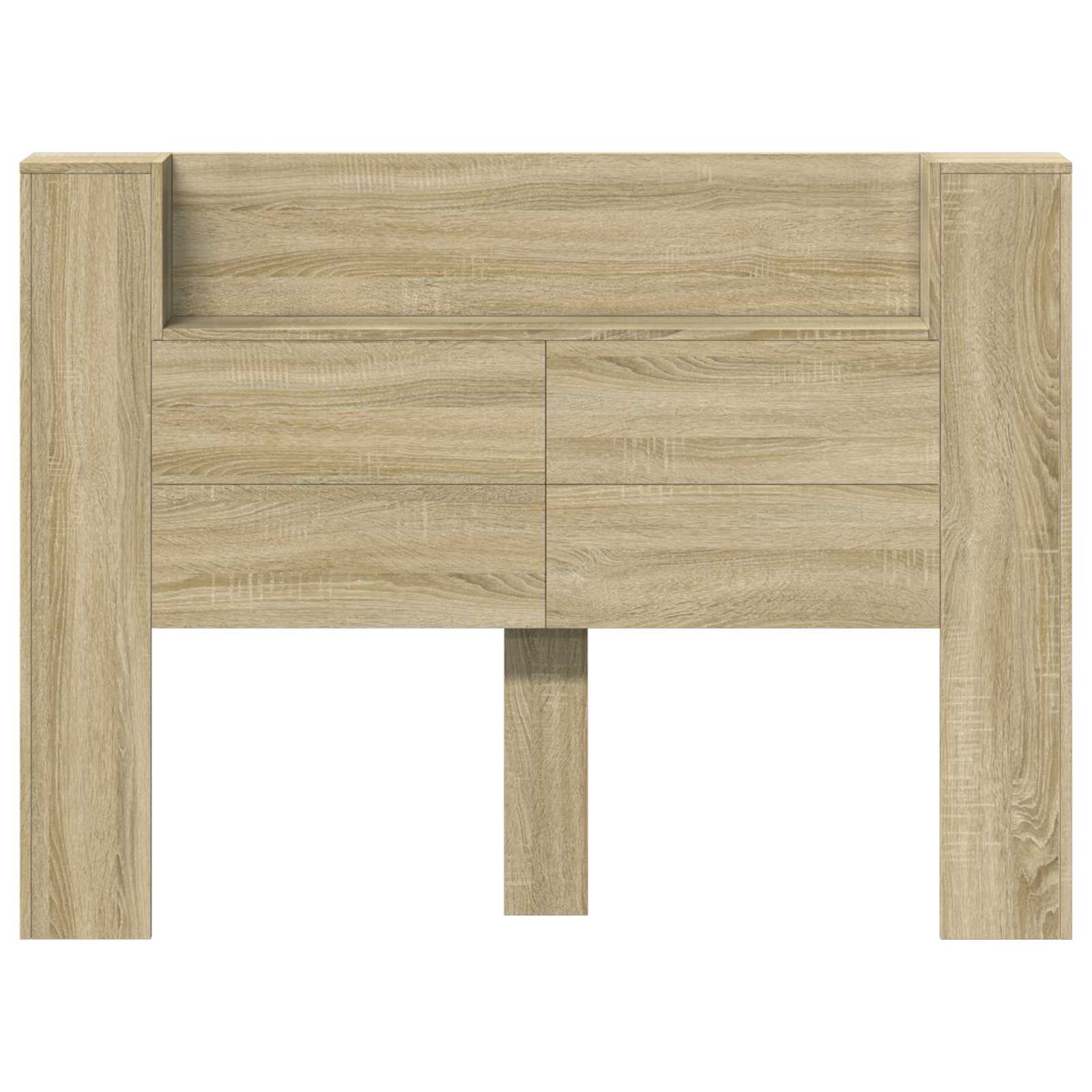 Testata con Mobile e LED Sonoma 140 x 16,5 x 103,5 cm | homemem39