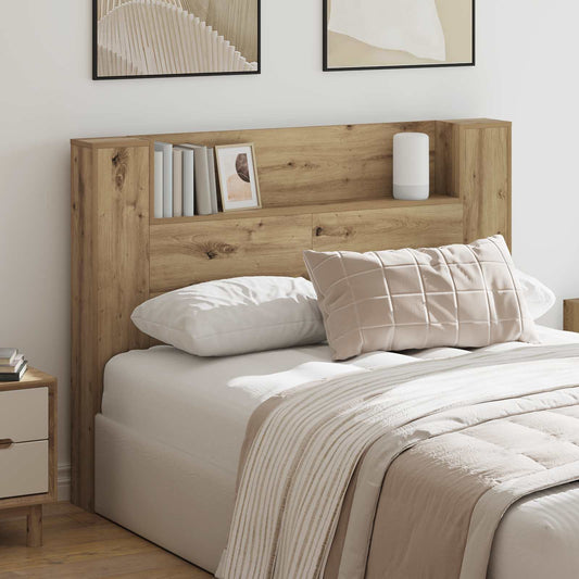Testata con Mobile e LED Rovere Artigianale Legno multistrato