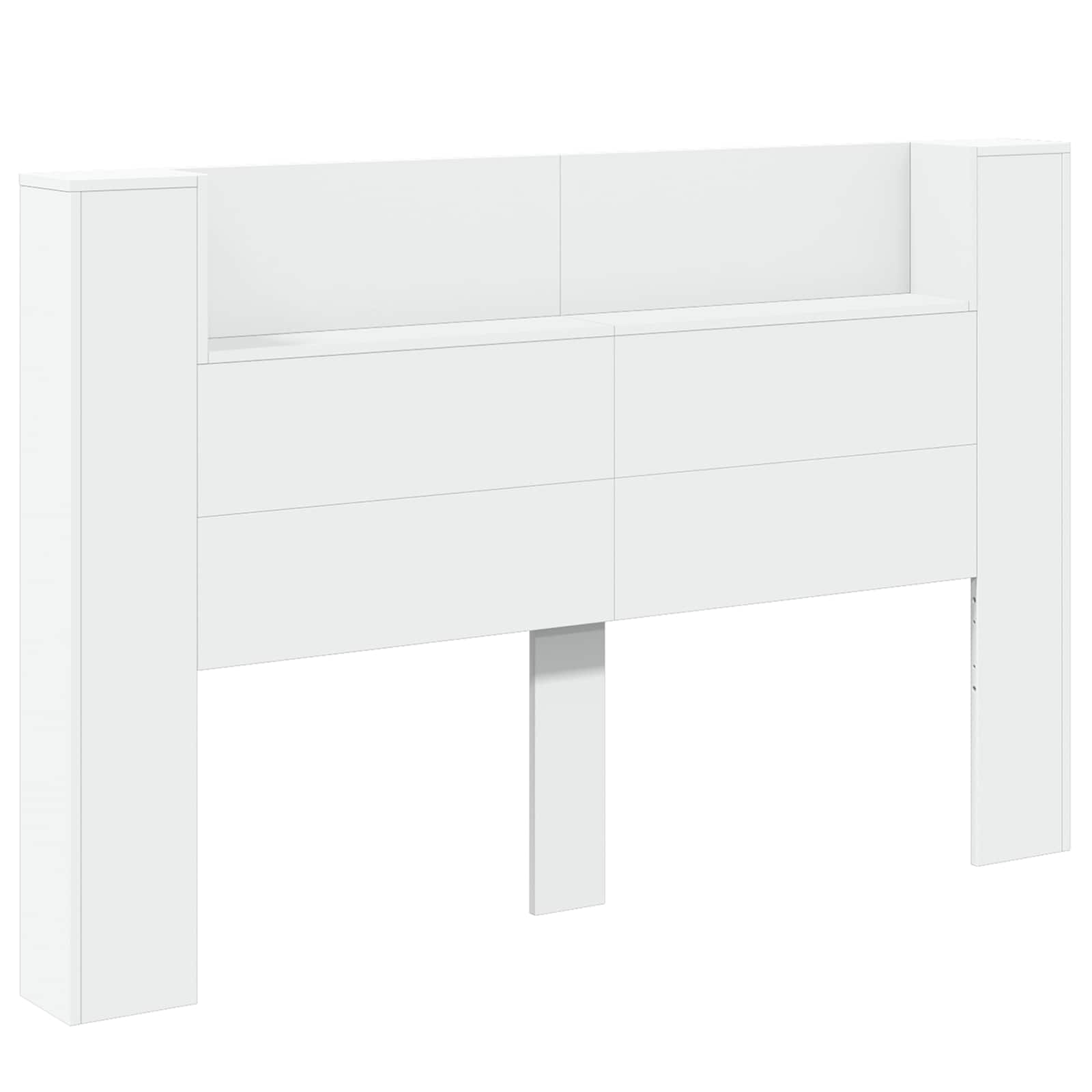 Testata con Mobile e LED Bianco 160 x 16,5 x 103,5 cm | homemem39