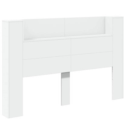 Testata con Mobile e LED Bianco 160 x 16,5 x 103,5 cm | homemem39