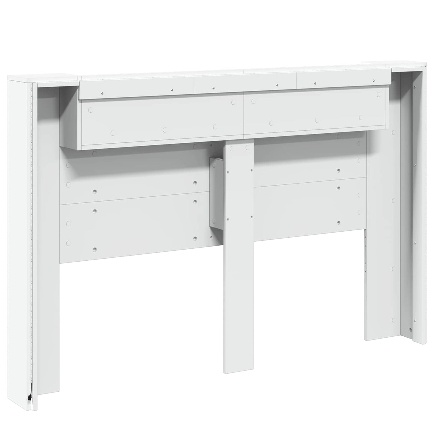 Testata con Mobile e LED Bianco 160 x 16,5 x 103,5 cm | homemem39
