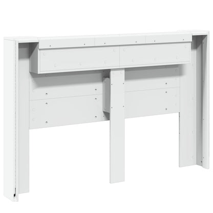 Testata con Mobile e LED Bianco 160 x 16,5 x 103,5 cm | homemem39