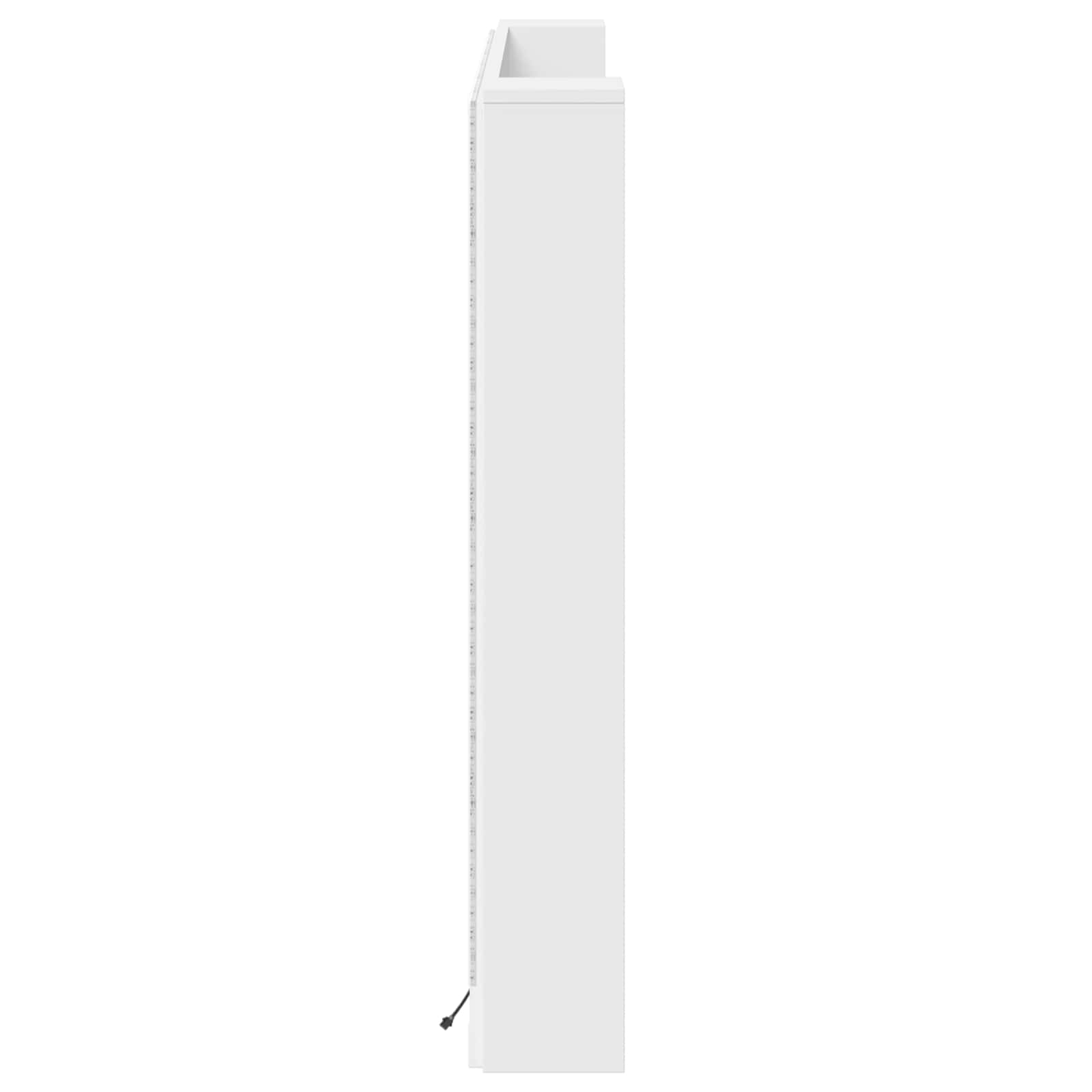 Testata con Mobile e LED Bianco 160 x 16,5 x 103,5 cm | homemem39